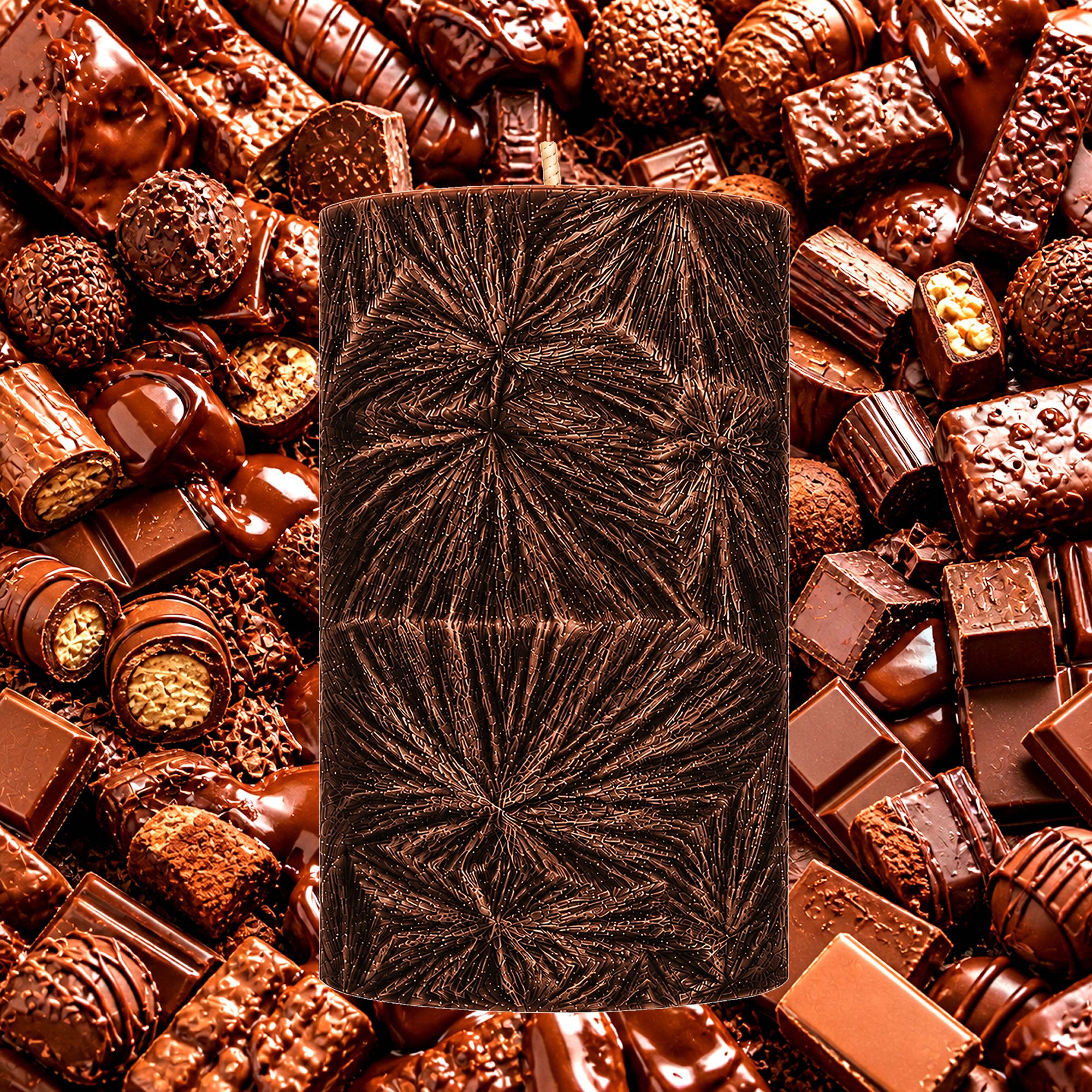 Chocolate Pillar Candle