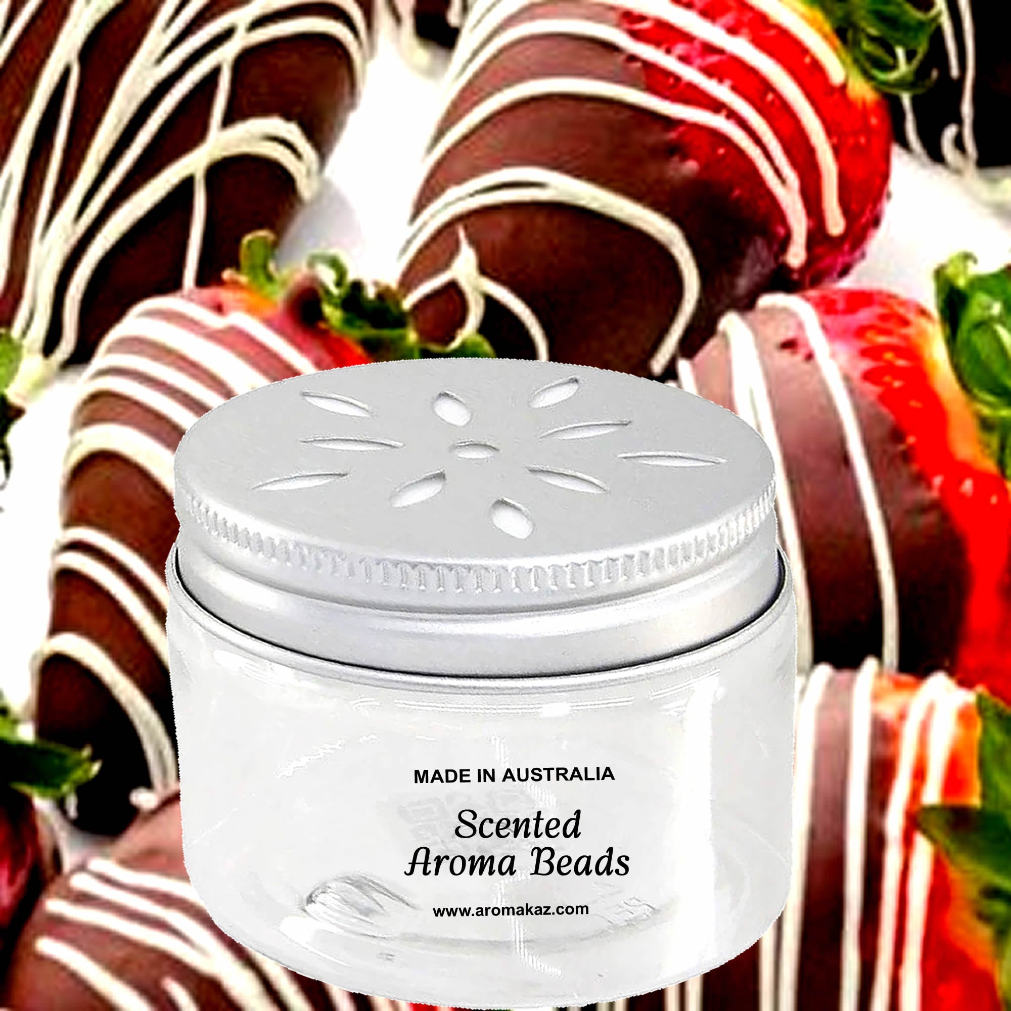 Chocolate Strawberries Air Freshener Aroma Beads - Room, Car, Pantry, Pet Areas, Linen