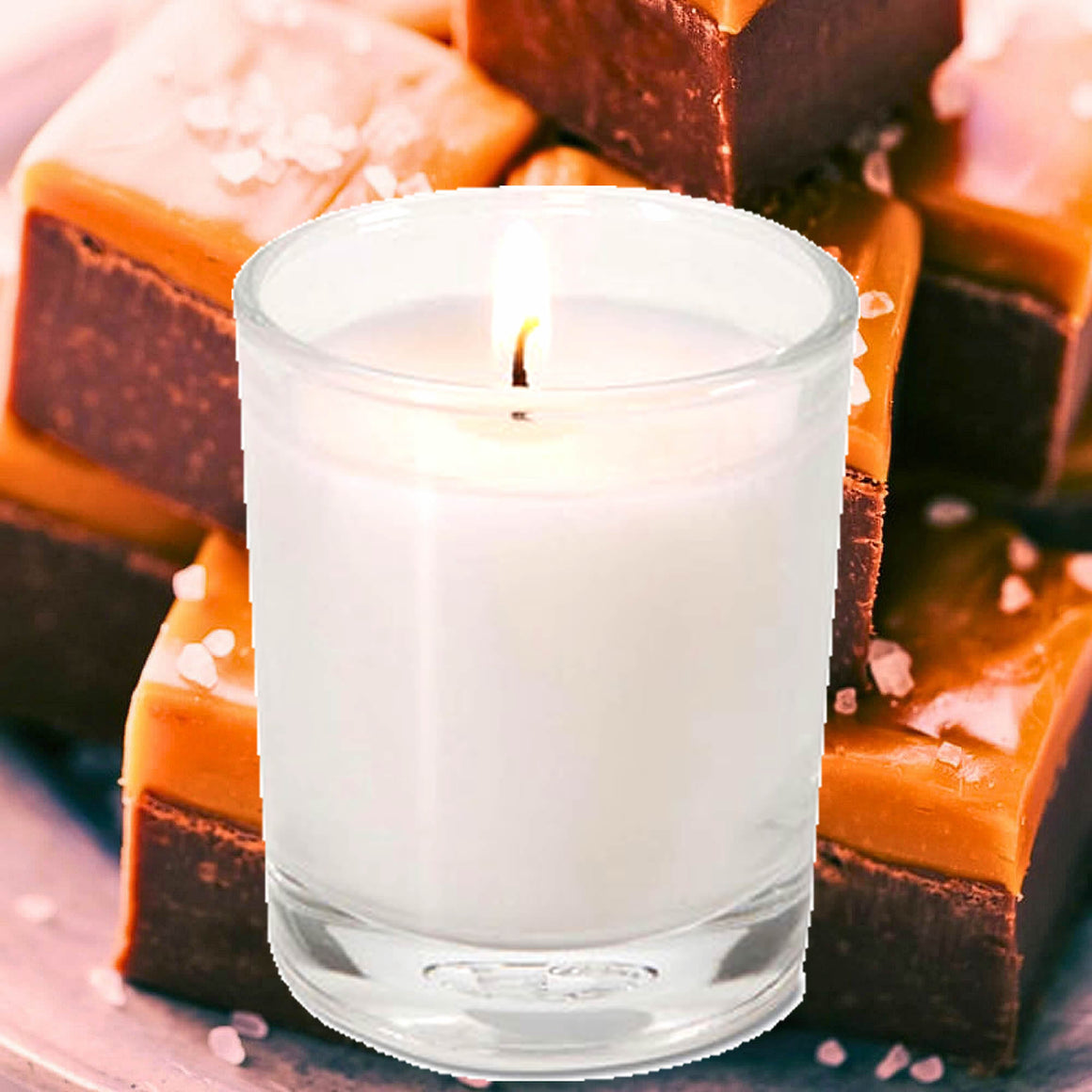 Chocolate Caramel Fudge Eco Soy Votive Candles – Clean Burn, Plant-Based, Vegan & Pet Safe