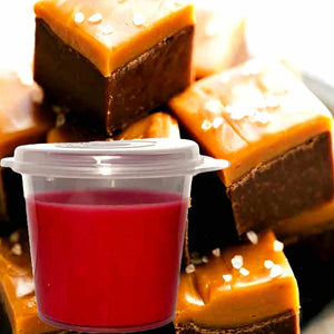 Chocolate Caramel Fudge Eco Soy Shot Pot Candle Wax Melts