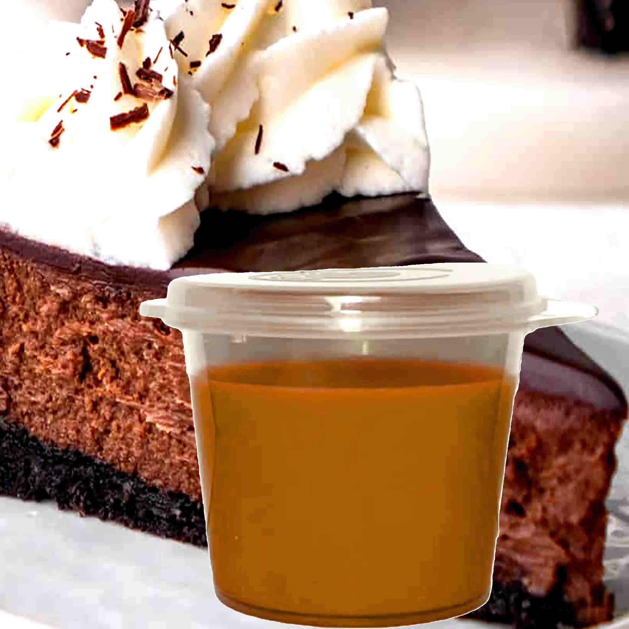 Chocolate Cheesecake Soy Candle Melt Shot Pots – Plant-Based, Vegan, Cruelty-Free, Hand-Poured