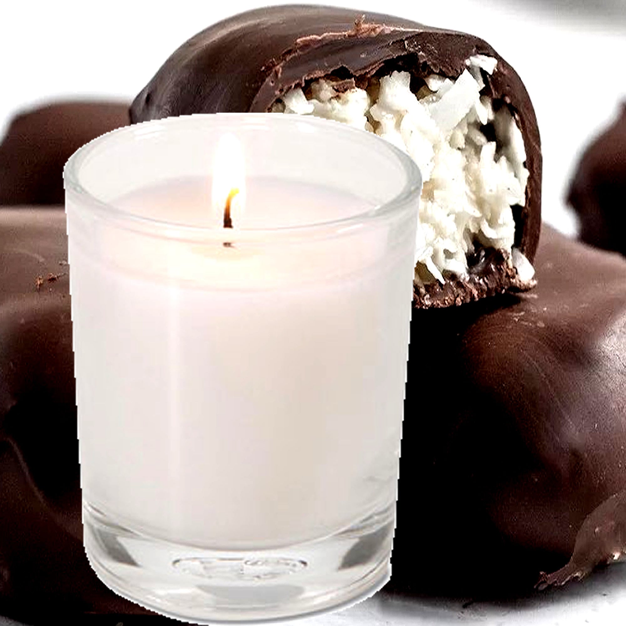 Chocolate Coconut Eco Soy Votive Candles – Clean Burn, Plant-Based, Vegan & Pet Safe