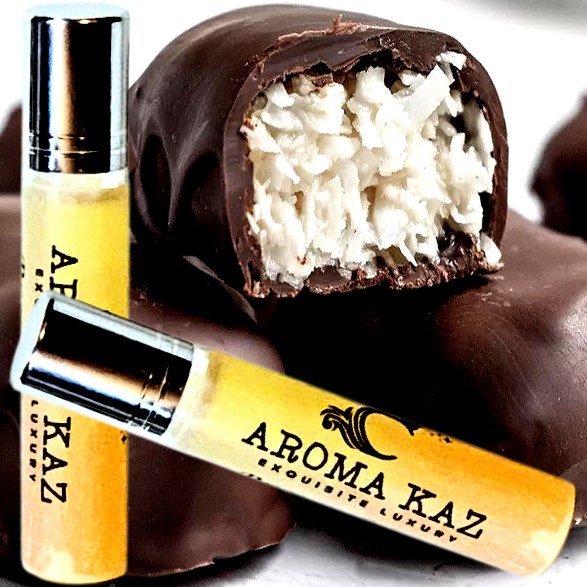 Chocolate Coconut Roll-On Perfume Plant-Based Vegan Cruelty Free