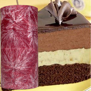 Chocolate Cream Cheesecake Scented Palm Wax Pillar Candle