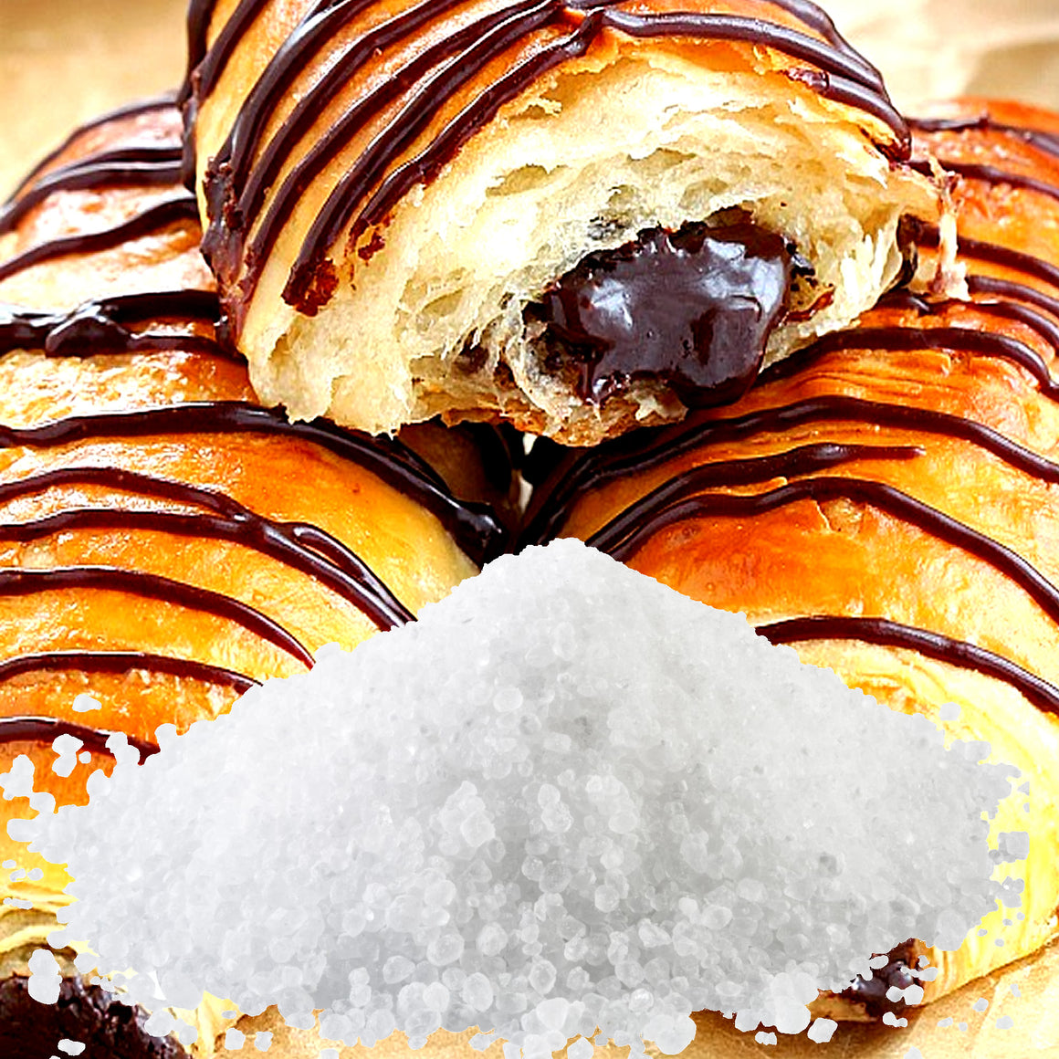 Chocolate Croissants Vegan bath salts and bath soak crystals, cruelty-free and made in Australia. Highly scented, suitable for women and men. Perfect relaxation gift for him or her.