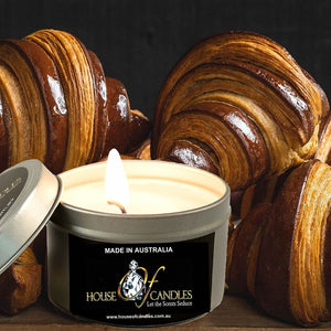 Chocolate Croissants Scented Eco Soy Tin Candles
