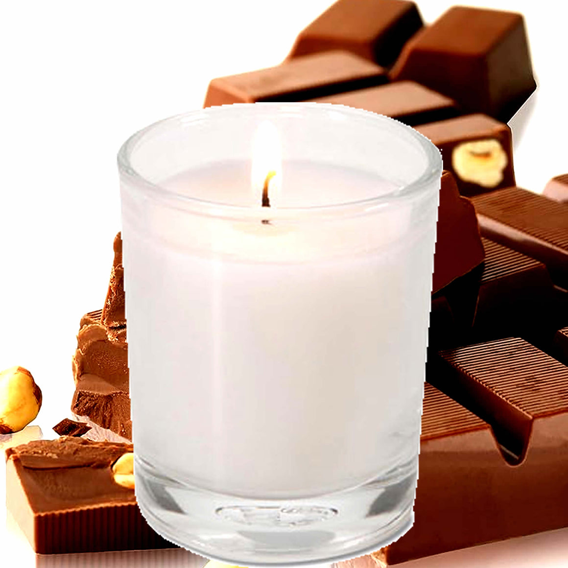 Chocolate Hazelnut  Eco Soy Votive Candles – Clean Burn, Plant-Based, Vegan & Pet Safe