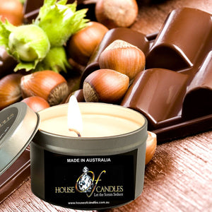 Chocolate Hazelnut Scented Eco Soy Tin Candles