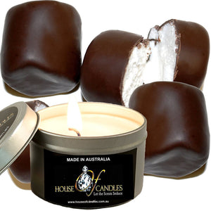 Chocolate Marshmallows Scented Eco Soy Tin Candles