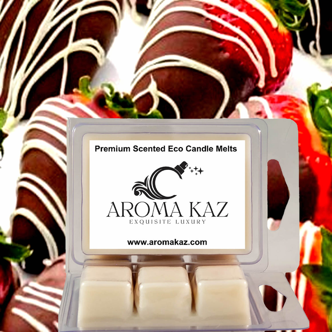 Chocolate Strawberries Soy Wax Melts – Hand-Poured, Plant-Based & Vegan