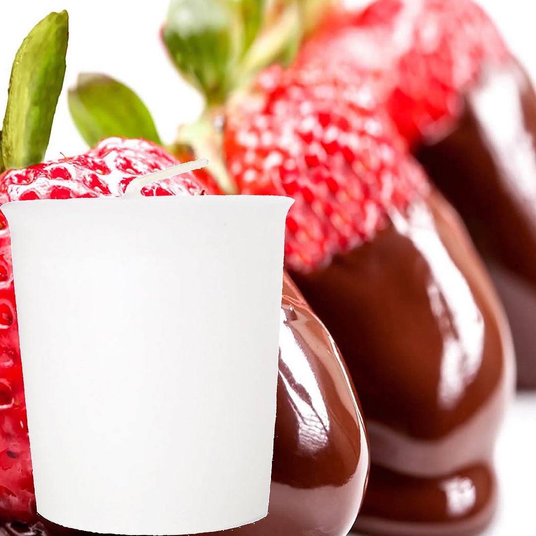 Chocolate Strawberries Scented Votive Candles