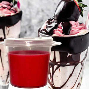 Chocolate Strawberry Milkshake Eco Soy Shot Pot Candle Wax Melts