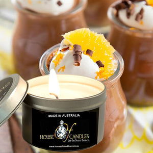 Choc Orange Mousse Scented Eco Soy Tin Candles