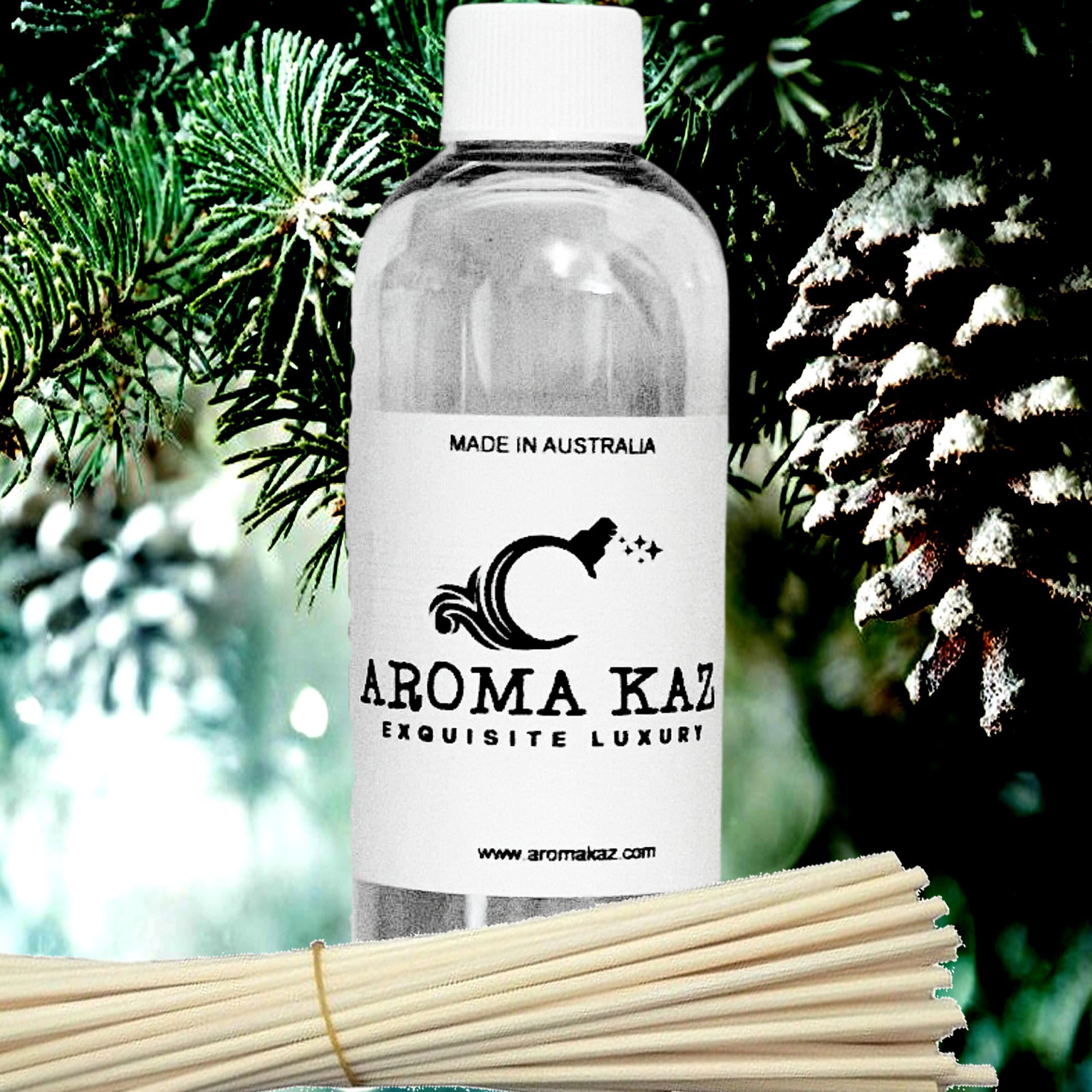 Christmas Balsam Diffuser Fragrance Oil with Reeds – Vegan Cruelty-Free Home Aroma