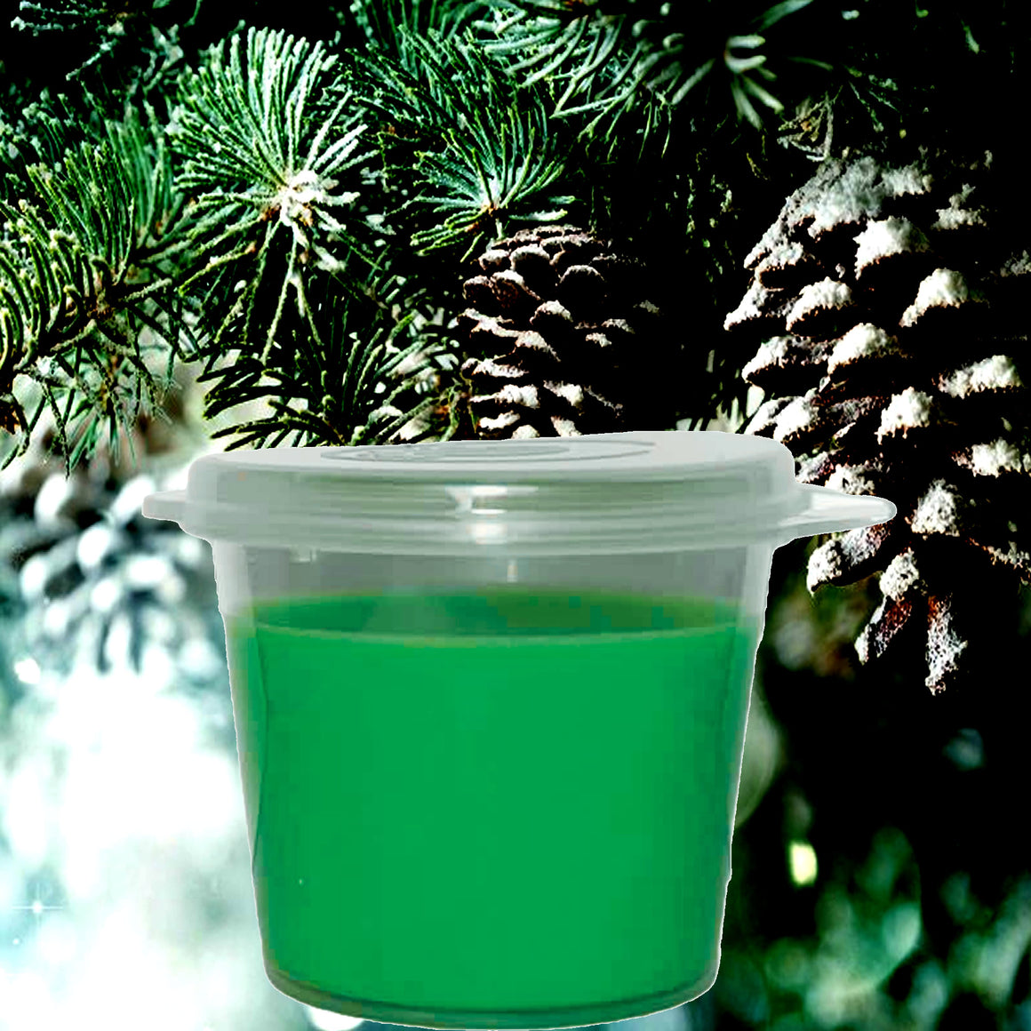 Christmas Balsam eco soy wax melts – vegan, cruelty-free featuring festive evergreen balsam aroma, handmade in Australia.