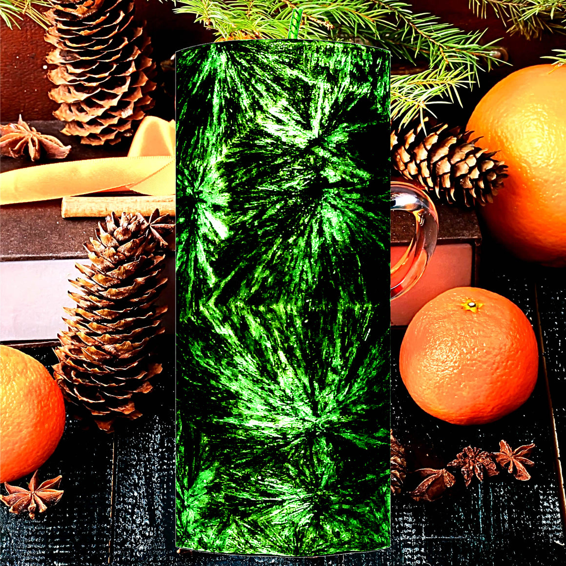 Christmas Cedar & Cranberries Pillar Candle – Plant-Based, Eco-Friendly, Vegan, Cruelty Free