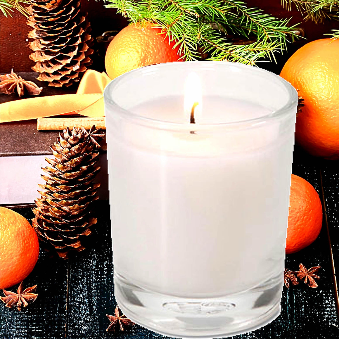 Christmas Cedar & Cranberries Eco Soy Votive Candles – Clean Burn, Plant-Based, Vegan & Pet Safe