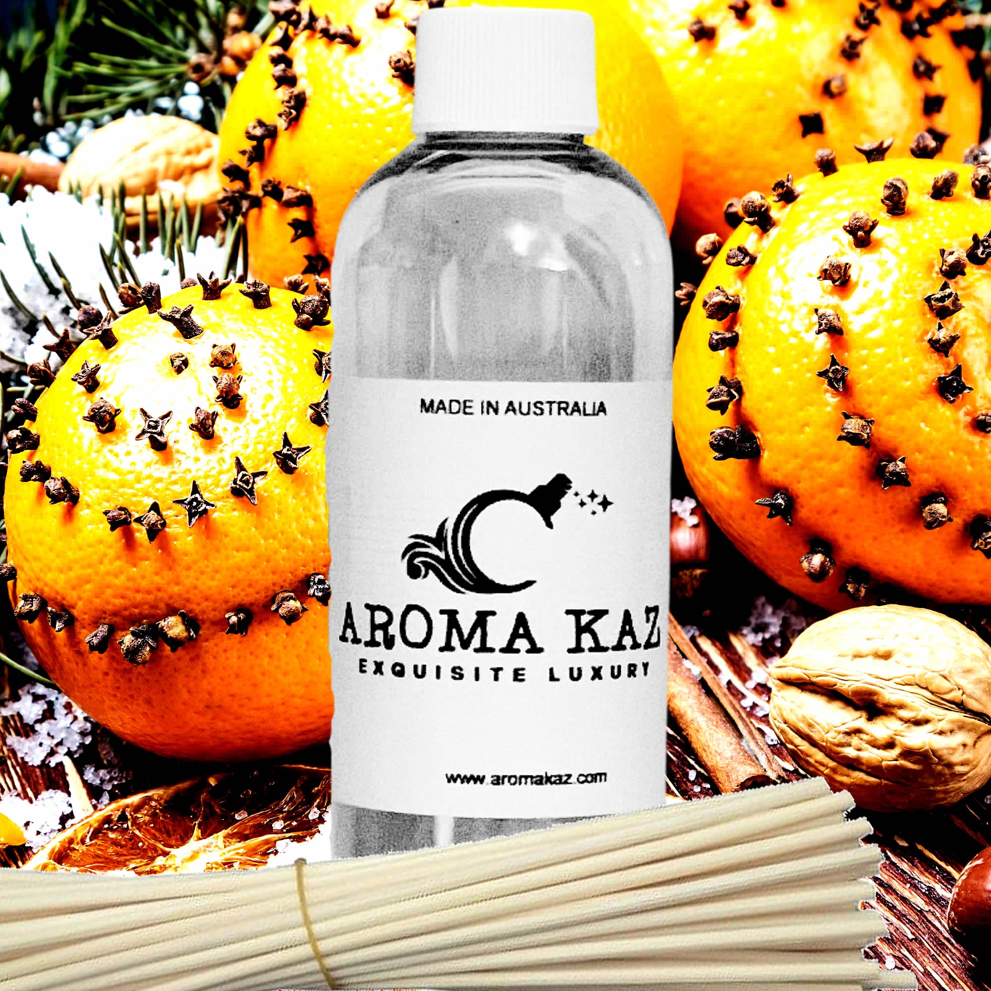 Christmas Memories Diffuser Fragrance Oil with Reeds – Vegan Cruelty-Free Home Aroma