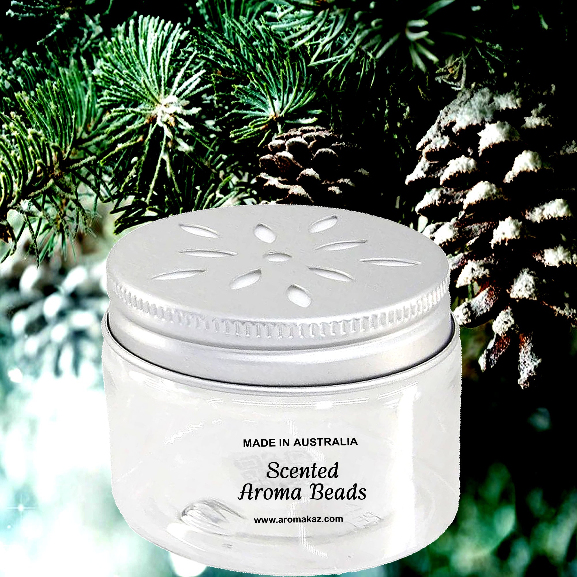 Christmas Balsam Air Freshener Aroma Beads - Room, Car, Pantry, Pet Areas, Linen