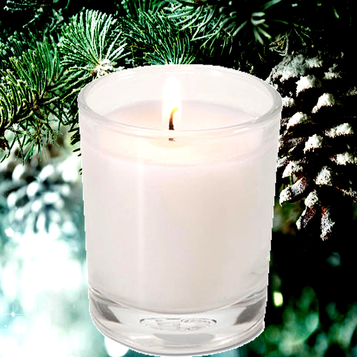 Christmas Balsam Eco Soy Votive Candles – Clean Burn, Plant-Based, Vegan & Pet Safe