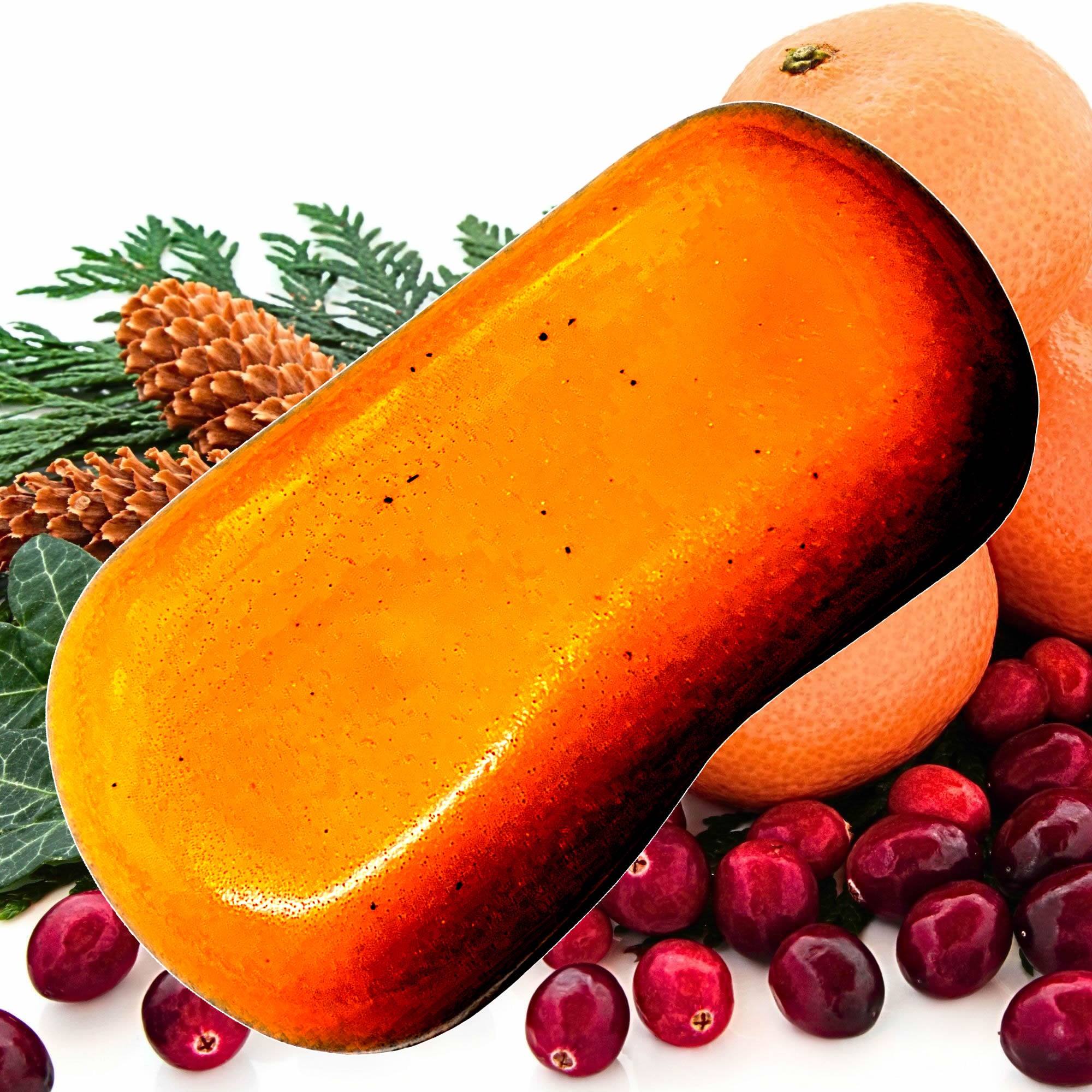 Christmas Cedar & Cranberries Vegan Soap Bars Plant-Based Cruelty-Free Handcrafted