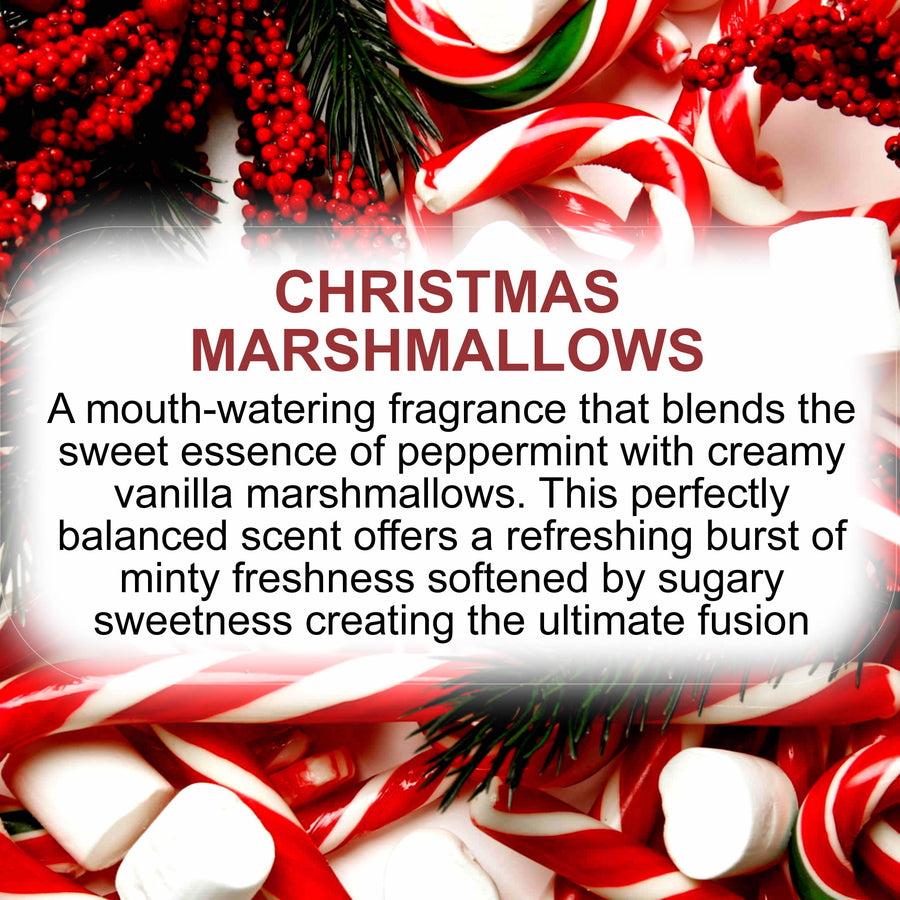 Christmas Marshmallows Diffuser Fragrance Oil with Reeds – Vegan Cruelty-Free Home Aroma