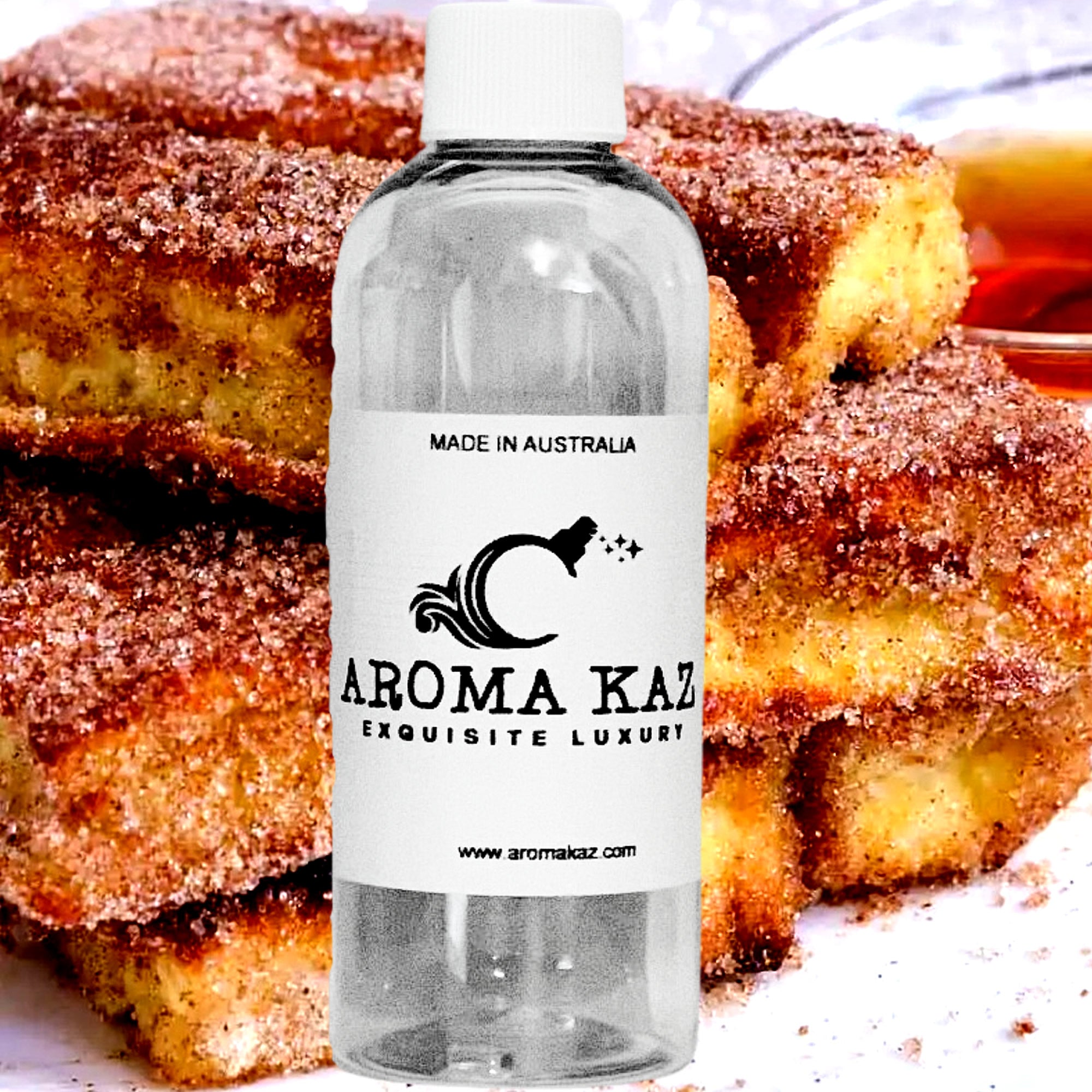 Cinnamon French Toast fragrance oil for candle making, soap making and perfume blending – vegan, cruelty-free featuring sweet cinnamon spice and sugary toast fragrance, handmade in Australia.