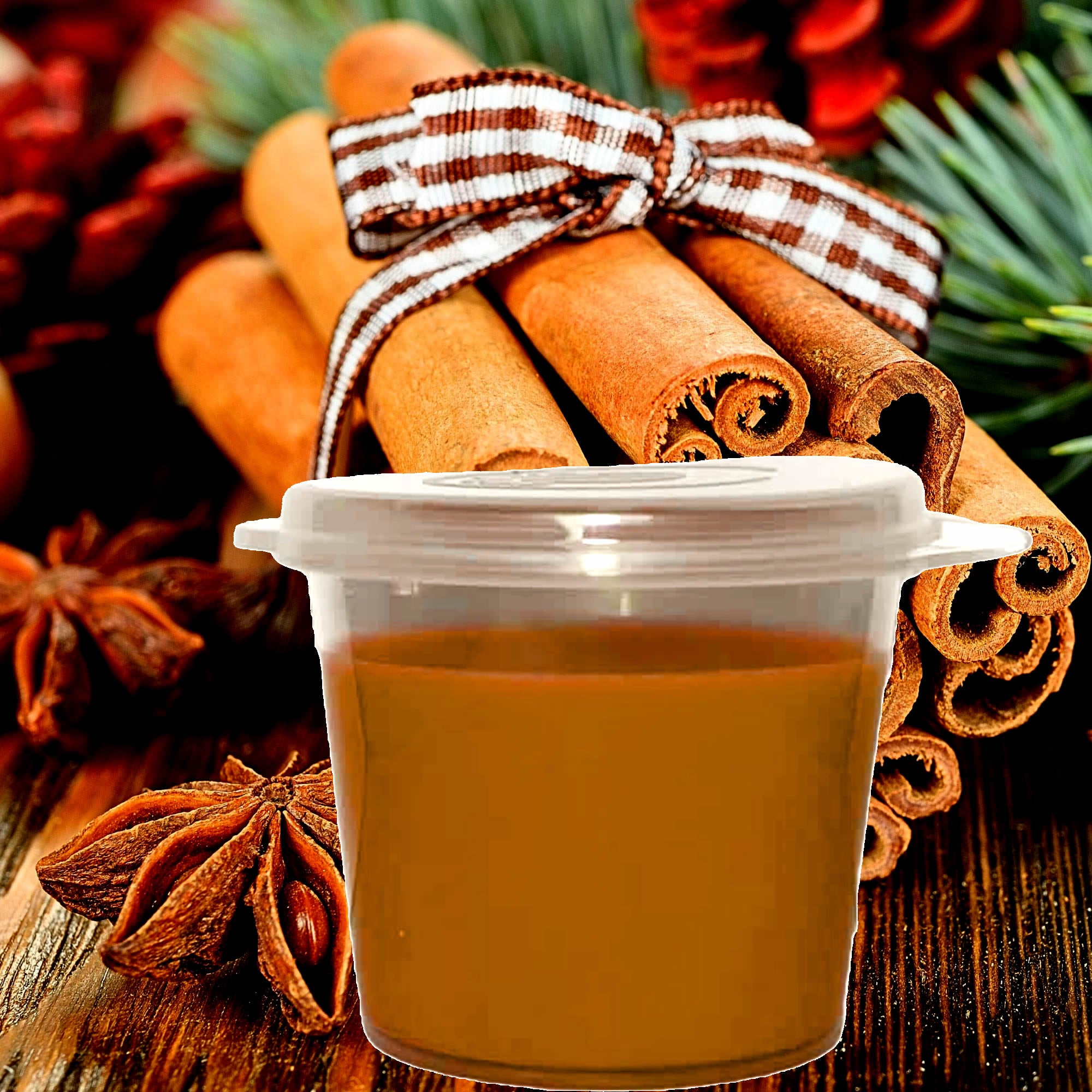 Cinnamon Spice eco soy wax melts – vegan, cruelty-free featuring warm classic cinnamon aroma, handmade in Australia.