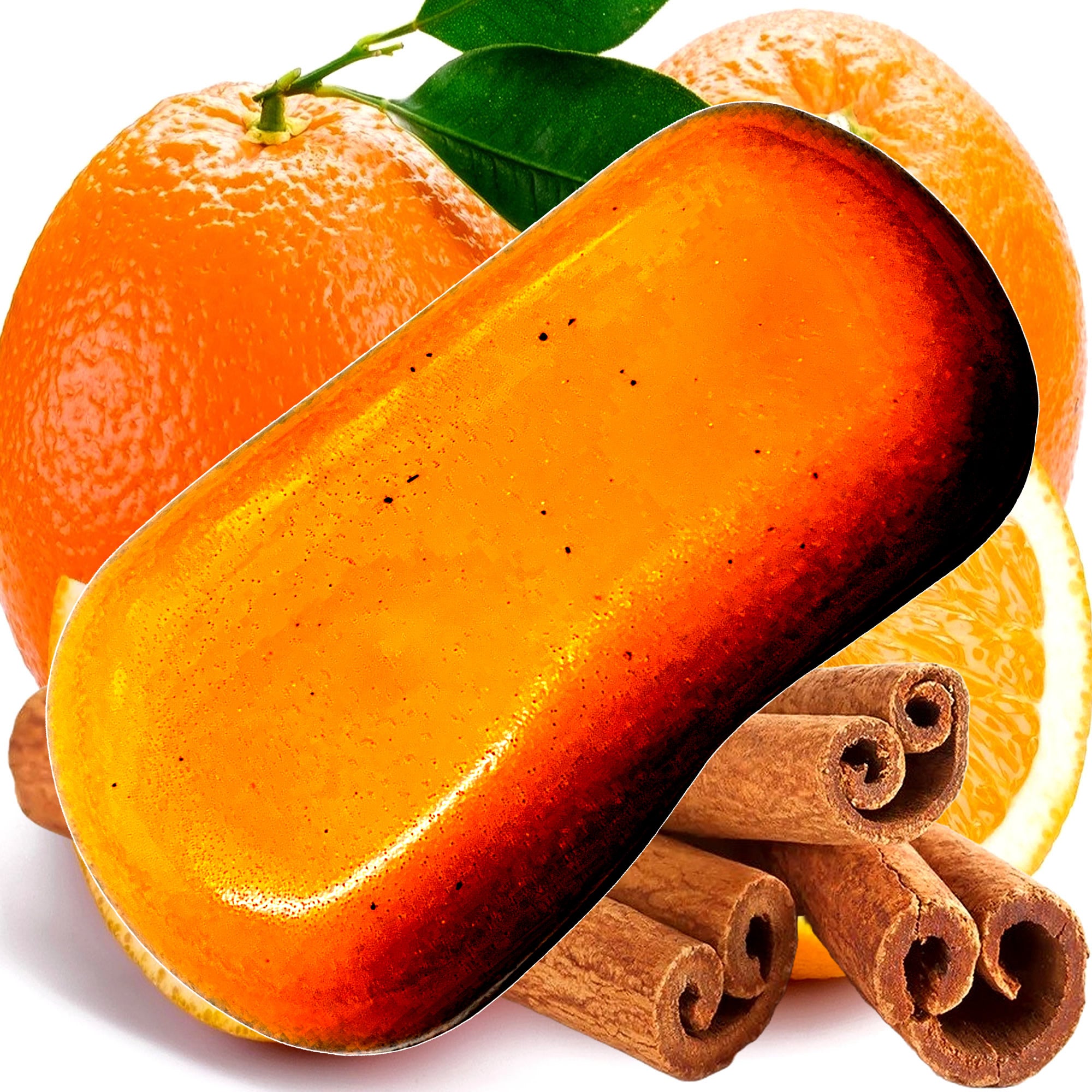 Cinnamon & Sweet Orange Vegan Soap Bars Plant-Based Cruelty-Free Handcrafted