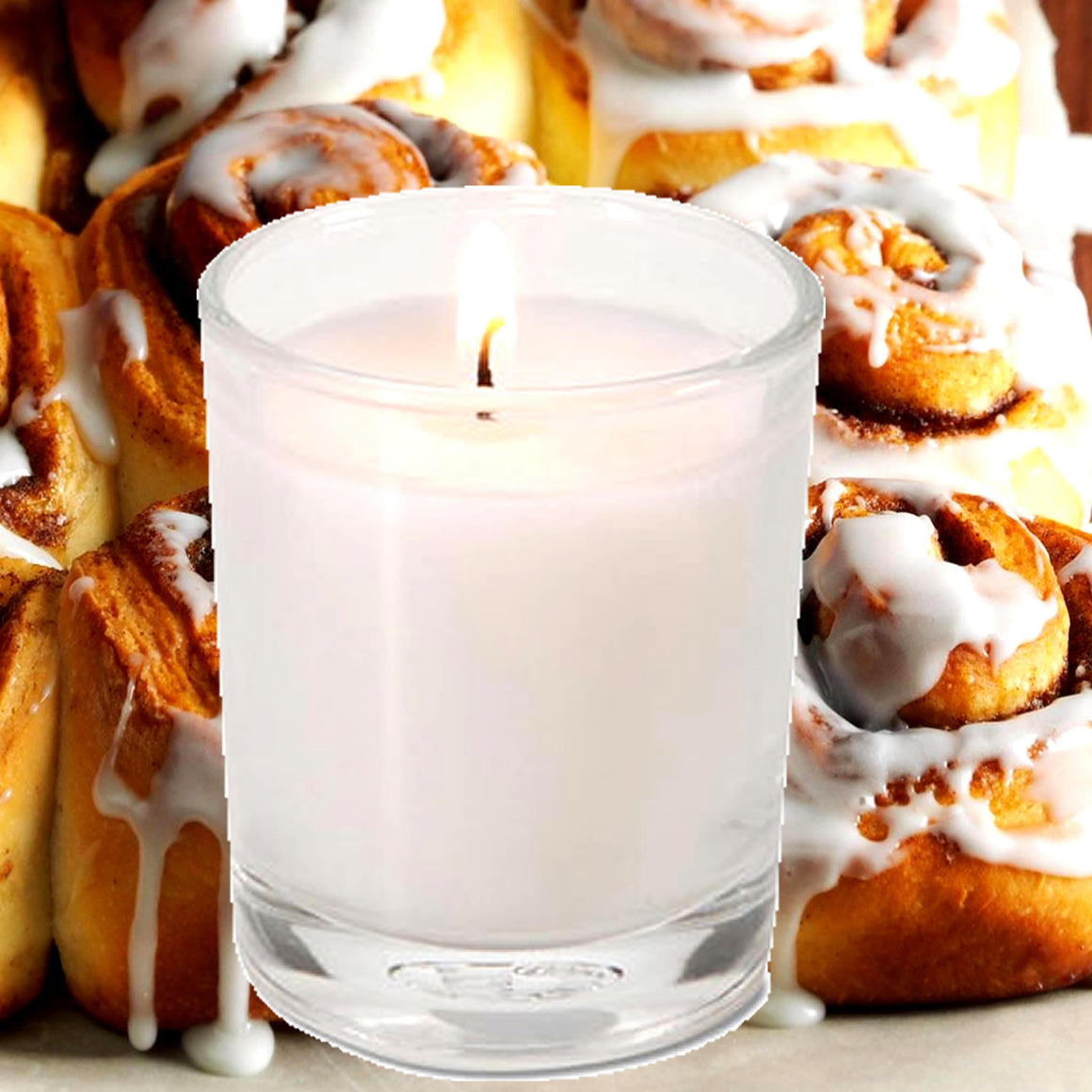 Cinnamon Buns Eco Soy Votive Candles – Clean Burn, Plant-Based, Vegan & Pet Safe