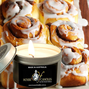 Cinnamon buns Scented Eco Soy Tin Candles