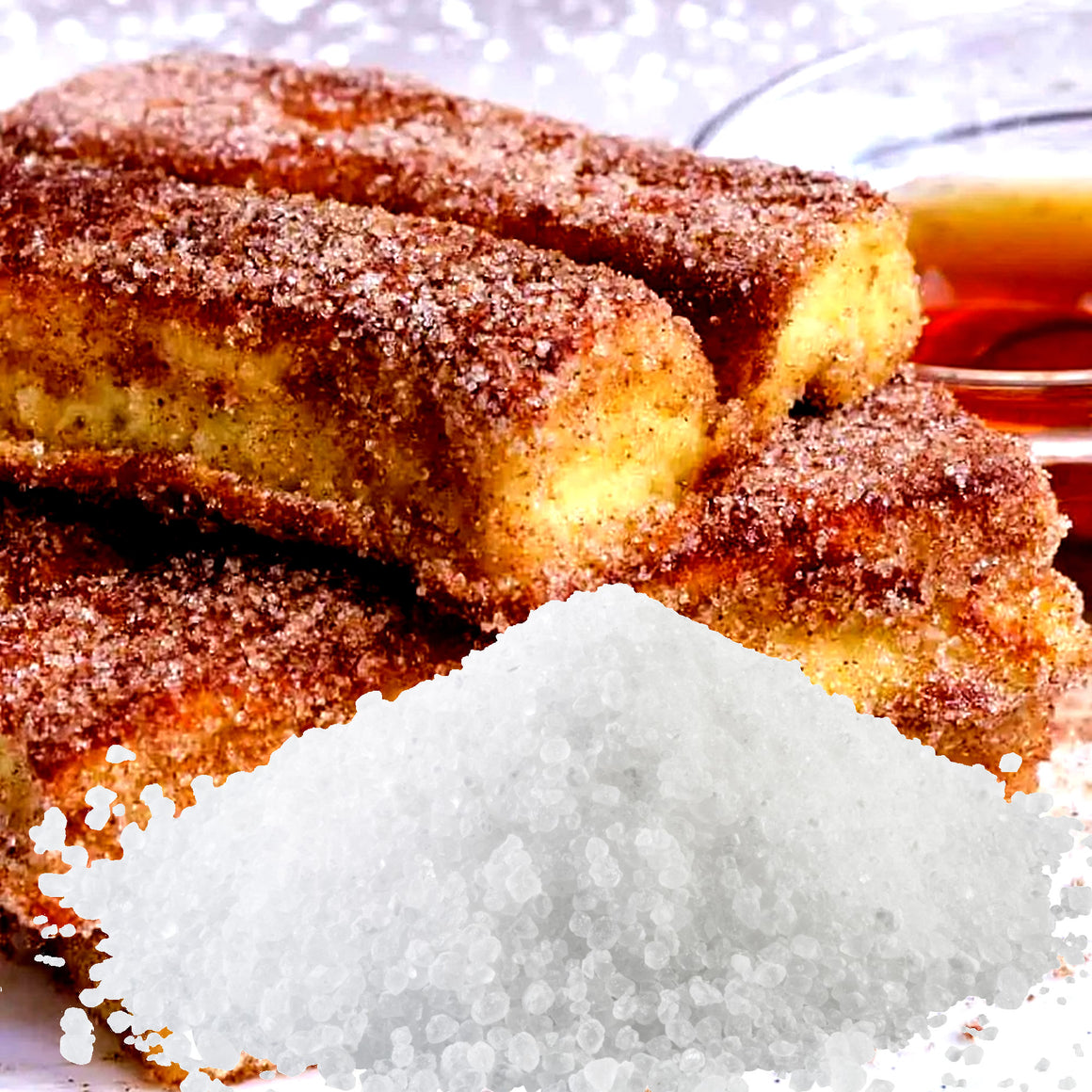 Cinnamon French Toast Vegan bath salts and bath soak crystals, cruelty-free and made in Australia. Highly scented, suitable for women and men. Perfect relaxation gift for him or her.