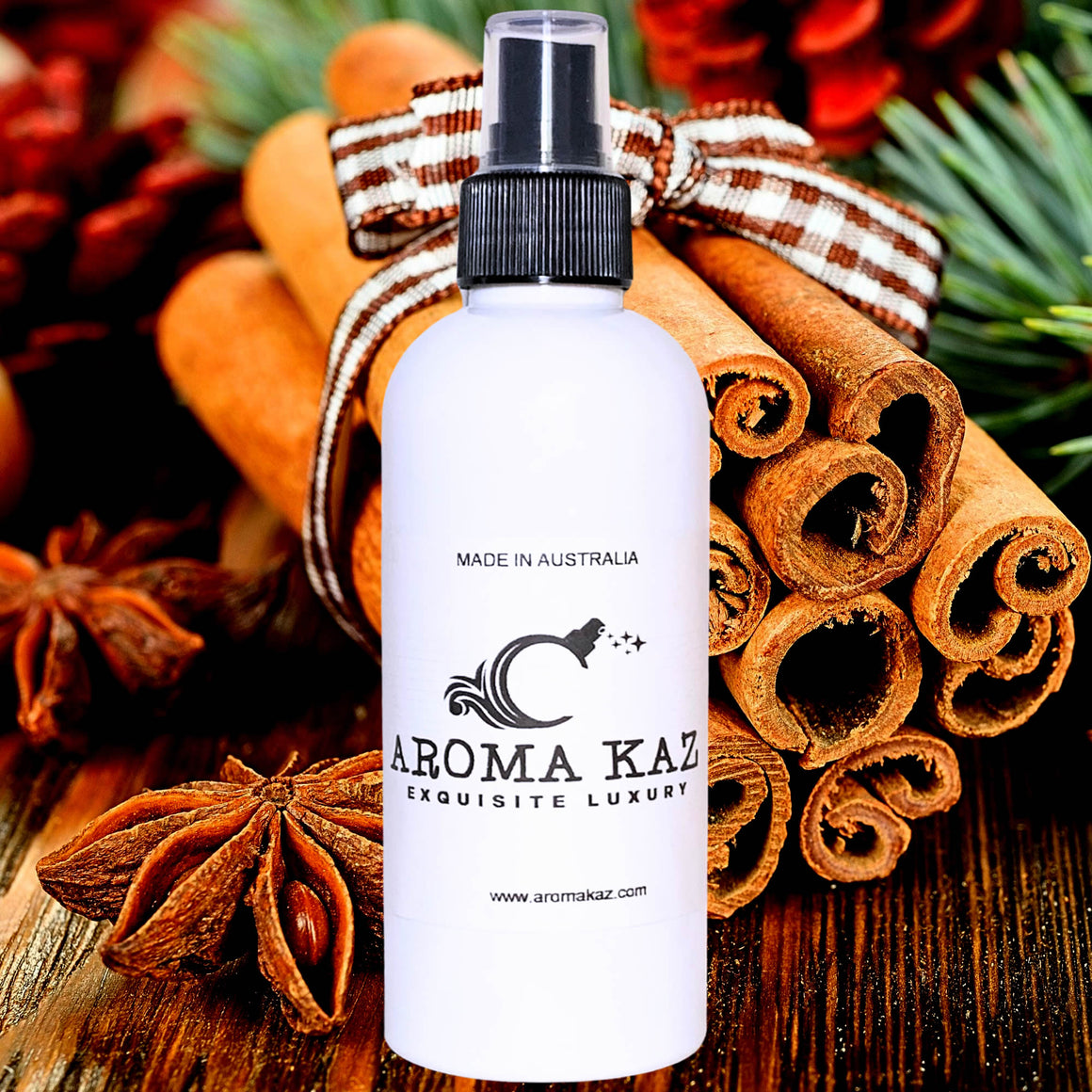 Cinnamon Spice Car Air Freshener Spray – Plant-Based, Vegan, Cruelty-Free & Pet Safe