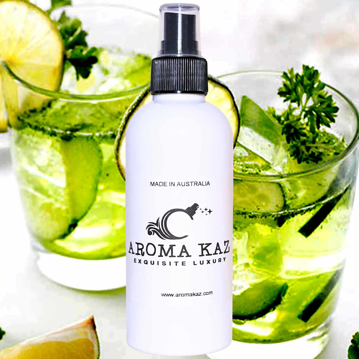Citrus Cucumber Breeze Body Spray Mist – vegan, cruelty-free body spray featuring refreshing citrus, cucumber, ginger and mint blend, handmade in Australia.