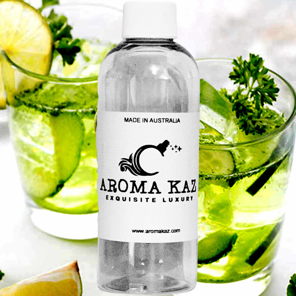 Citrus Cucumber Breeze fragrance oil for candle making, soap making and perfume blending – vegan, cruelty-free featuring refreshing citrus, cucumber, ginger and mint blend, handmade in Australia.