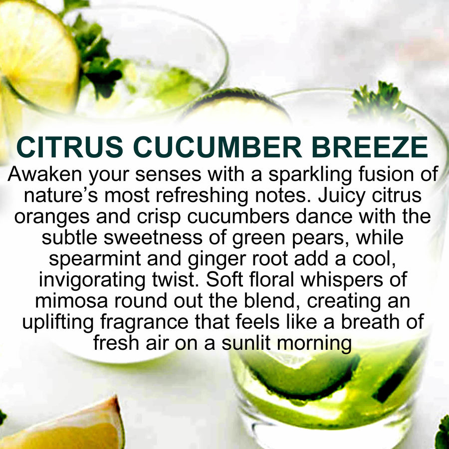Citrus Cucumber Breeze Eco Soy Votive Candles – Clean Burn, Plant-Based, Vegan & Pet Safe