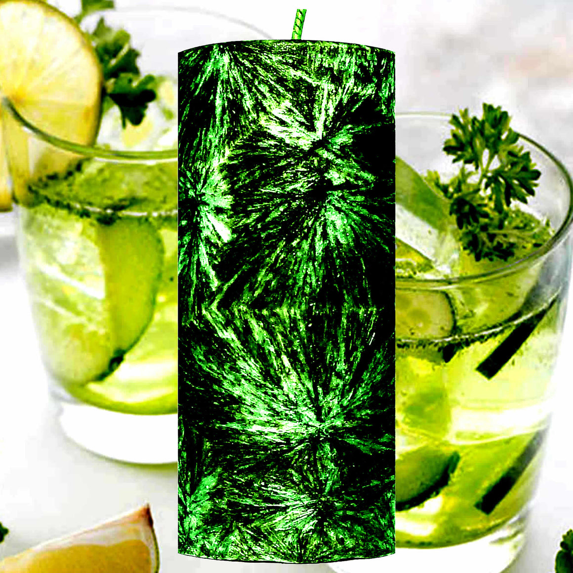 Citrus Cucumber Breeze Pillar Candle – Plant-Based, Eco-Friendly, Vegan, Cruelty Free