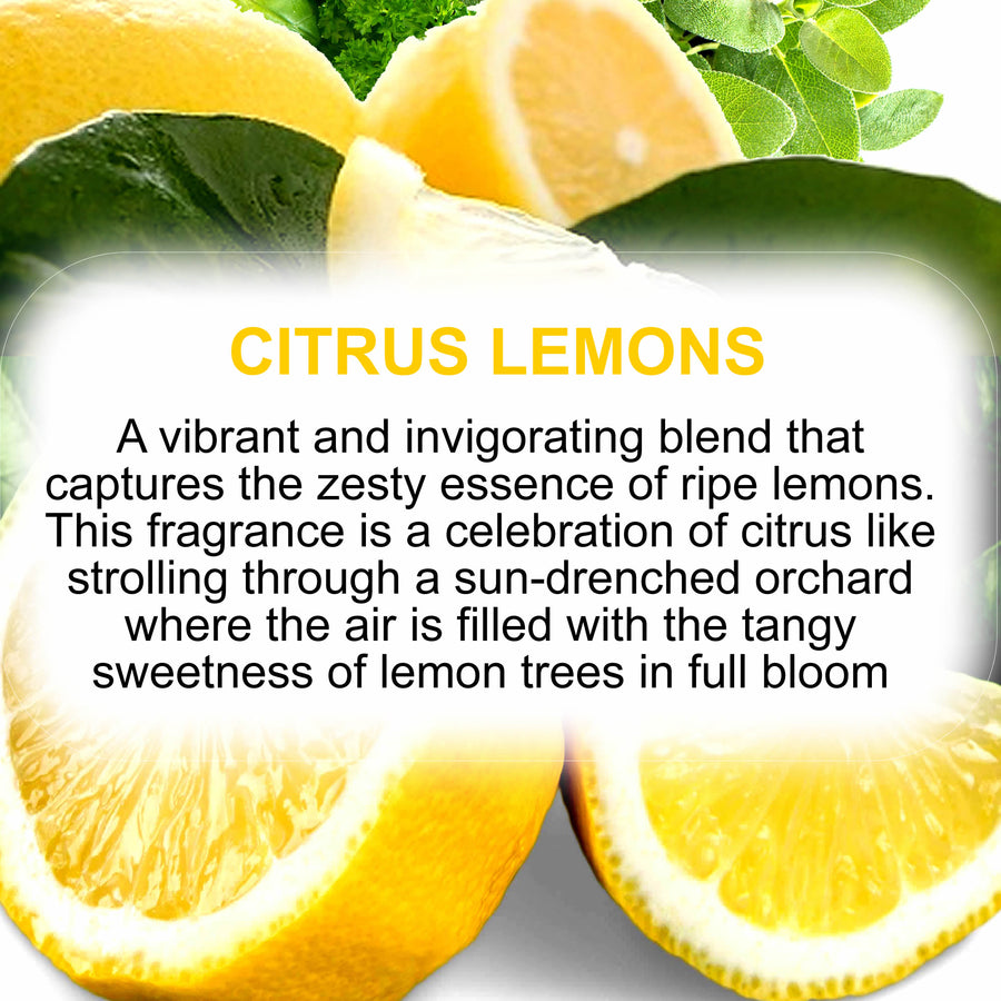 Citrus Lemons Fragrance Oil – Candle, Soap & Craft Making – Vegan & Cruelty-Free