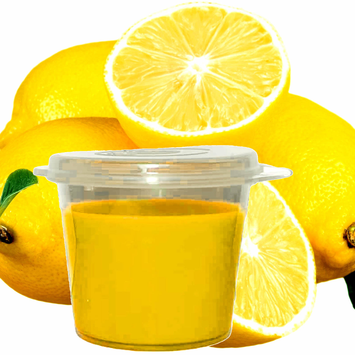 Citrus Lemons Soy Candle Melt Shot Pots – Plant-Based, Vegan, Cruelty-Free, Hand-Poured
