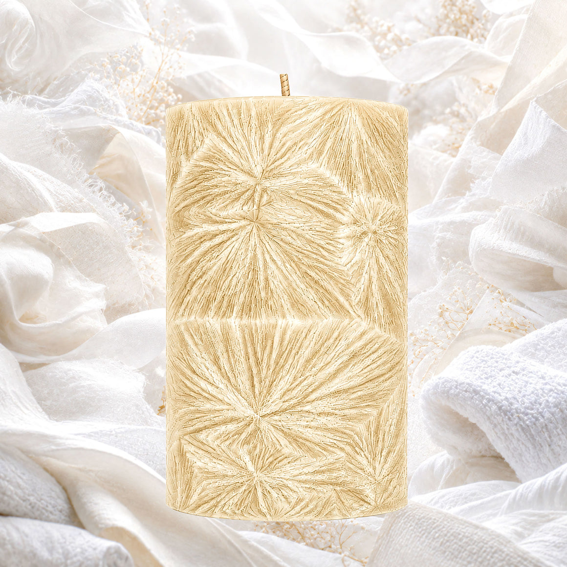 Clean Cotton Pillar Candle