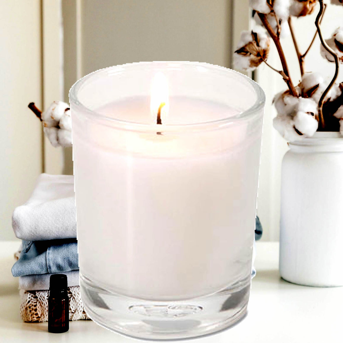 Clean Fresh Linen Eco Soy Votive Candles – Clean Burn, Plant-Based, Vegan & Pet Safe