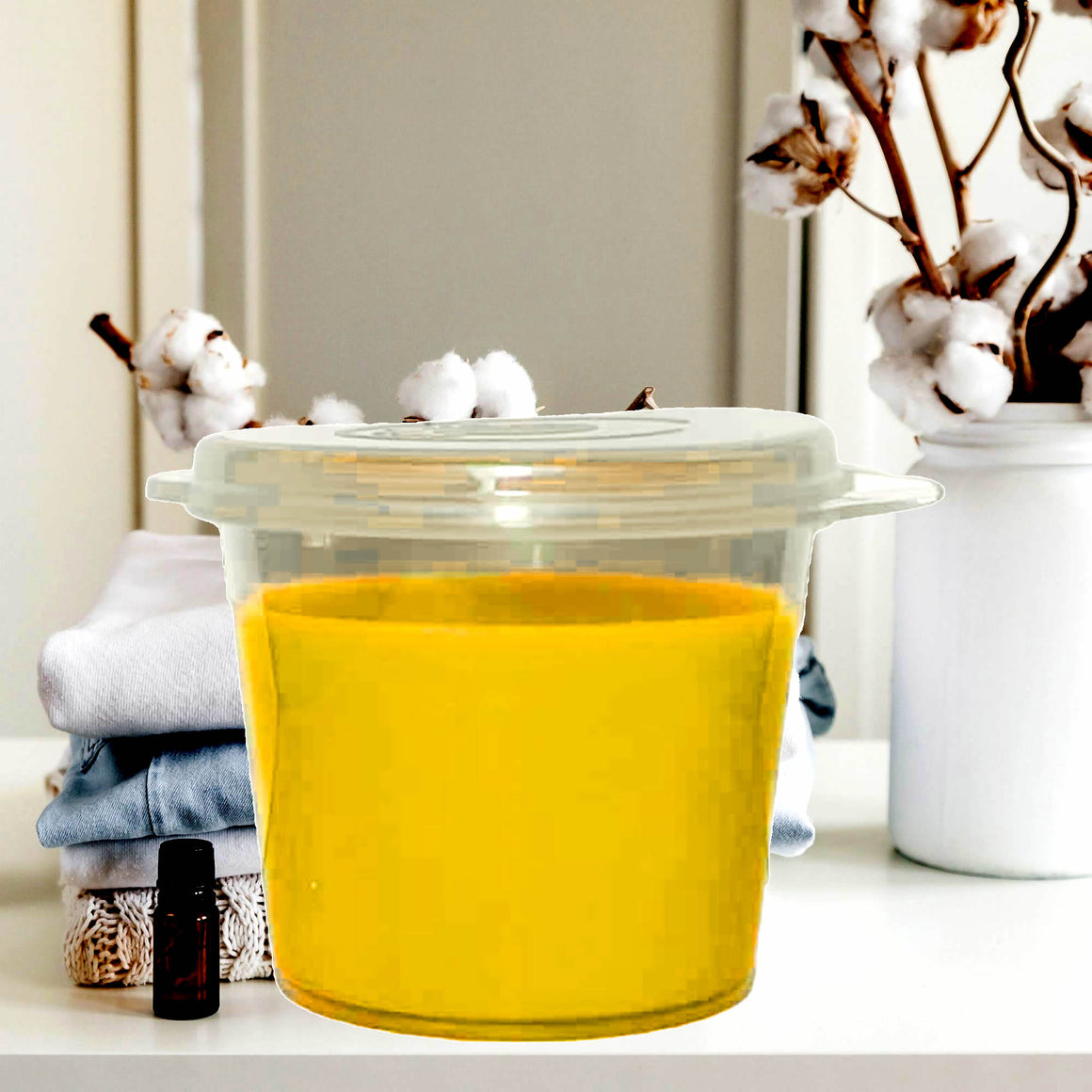 Egyptian Linen Soy Candle Melt Shot Pots – Plant-Based, Vegan, Cruelty-Free, Hand-Poured