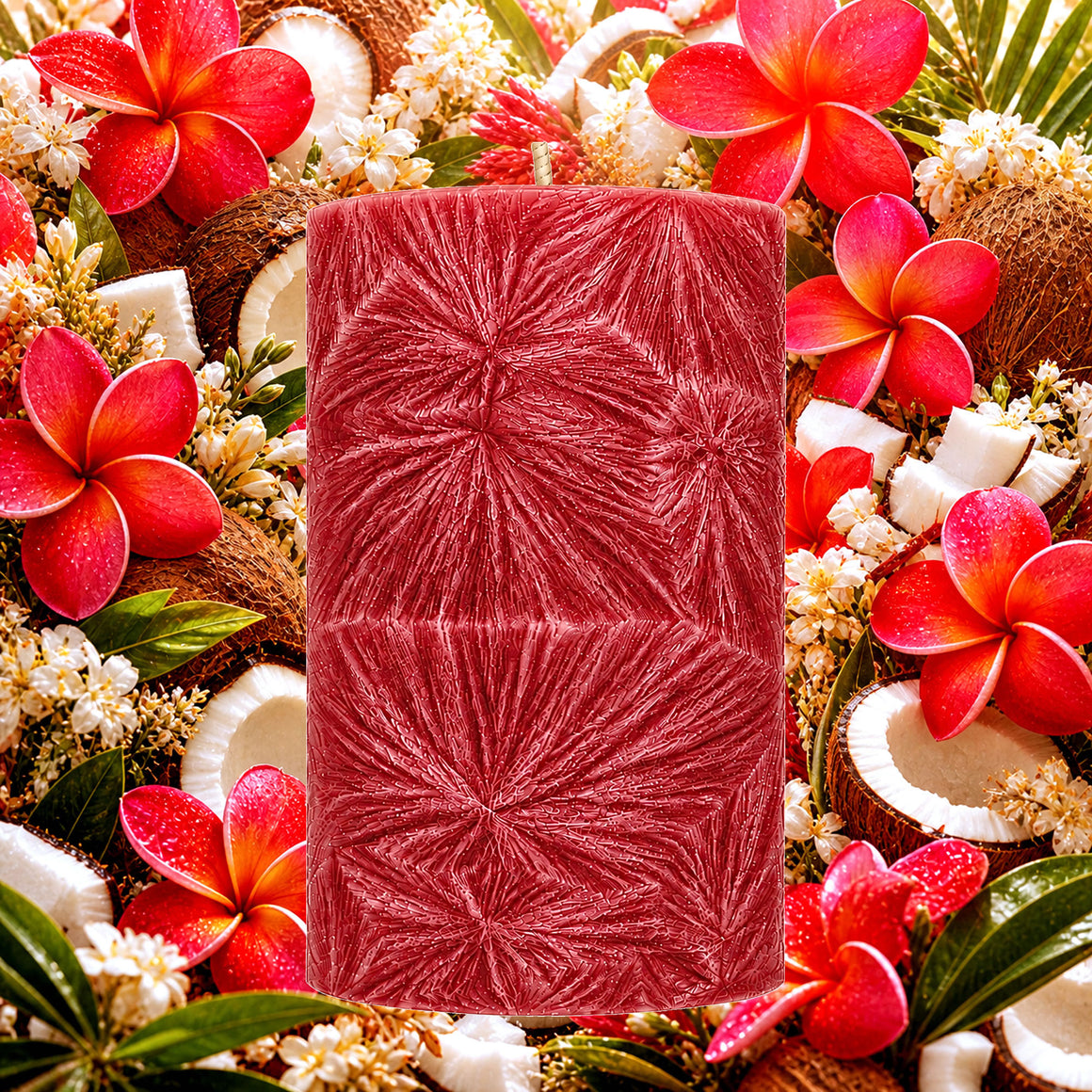 Coconut Frangipani Pillar Candle