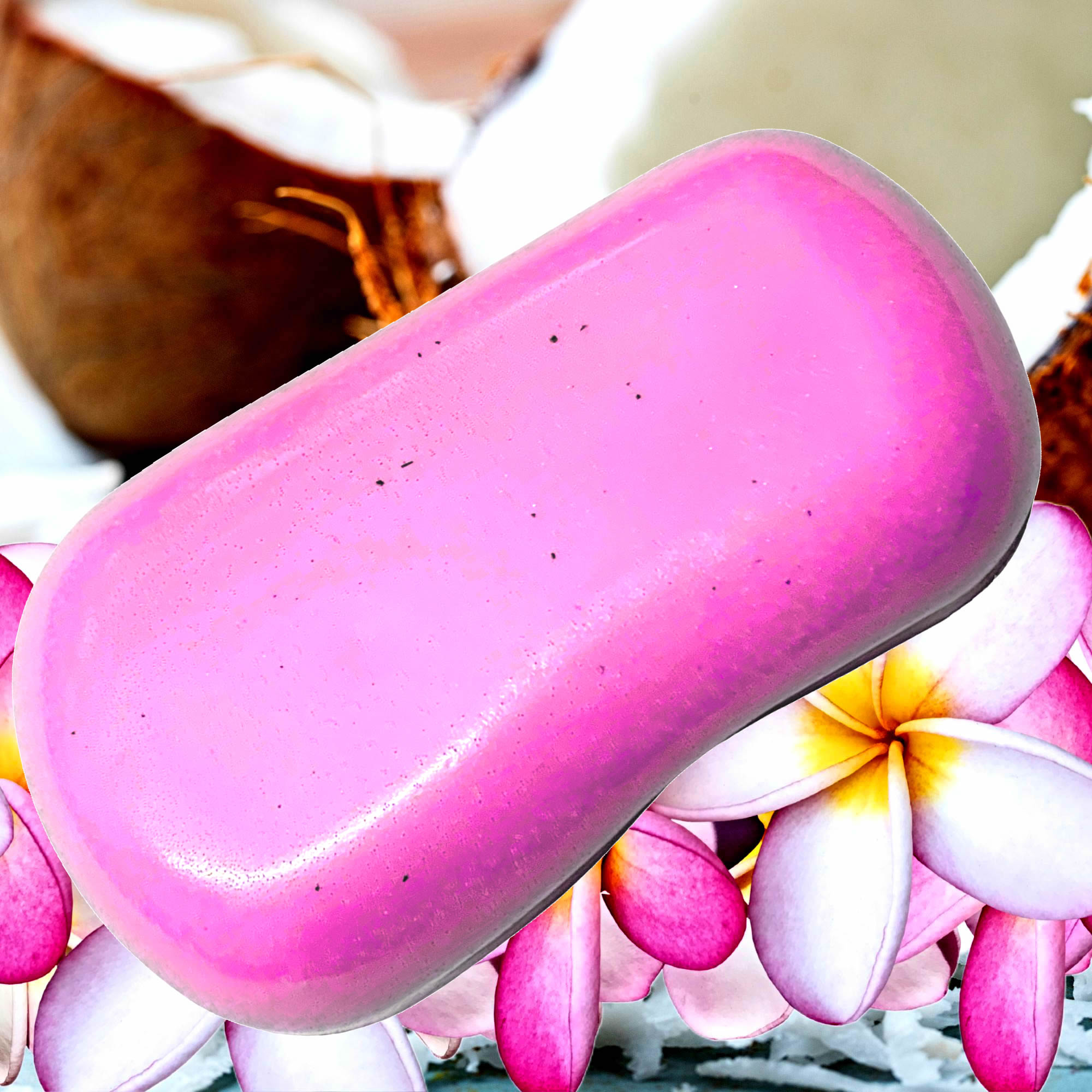 Coconut Frangipani Vegan Soap Bars Plant-Based Cruelty-Free Handcrafted