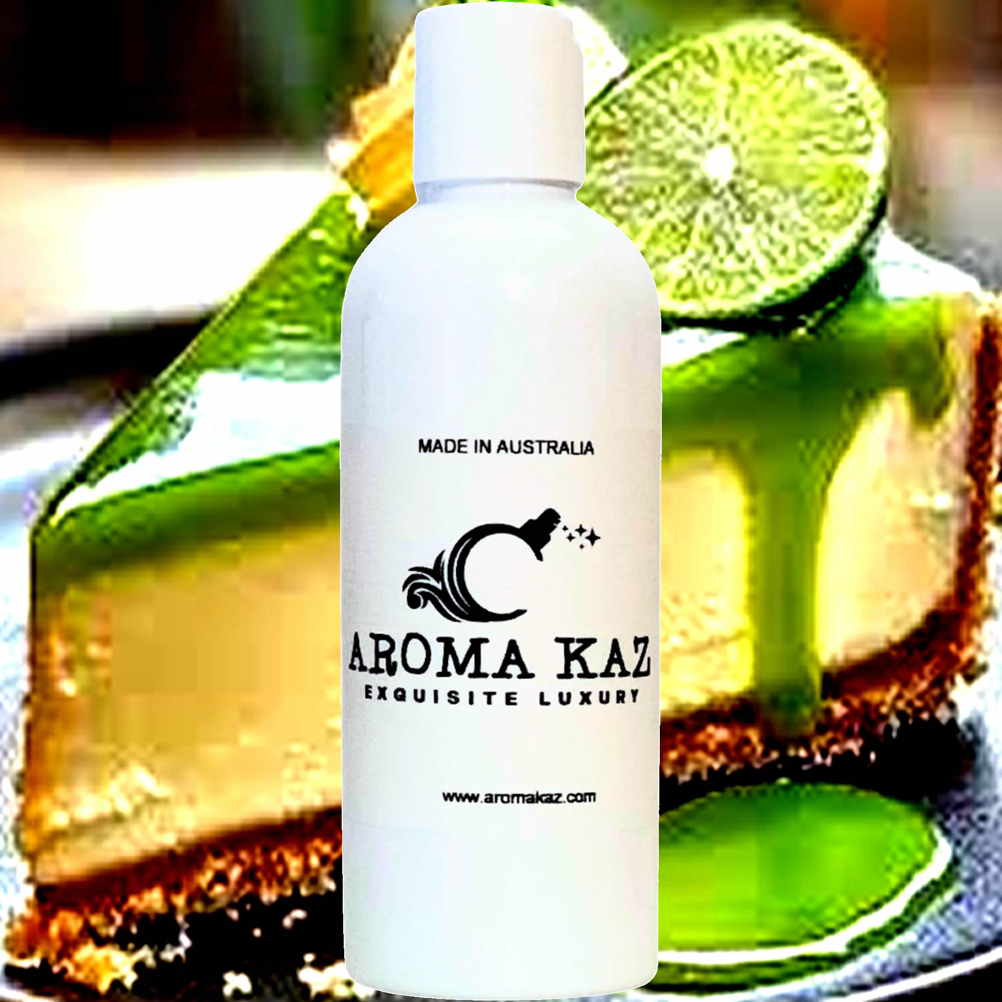 Coconut Lime Cheesecake Body Massage Oil – vegan, cruelty-free creamy lime and coconut dessert aroma, handmade in Australia.