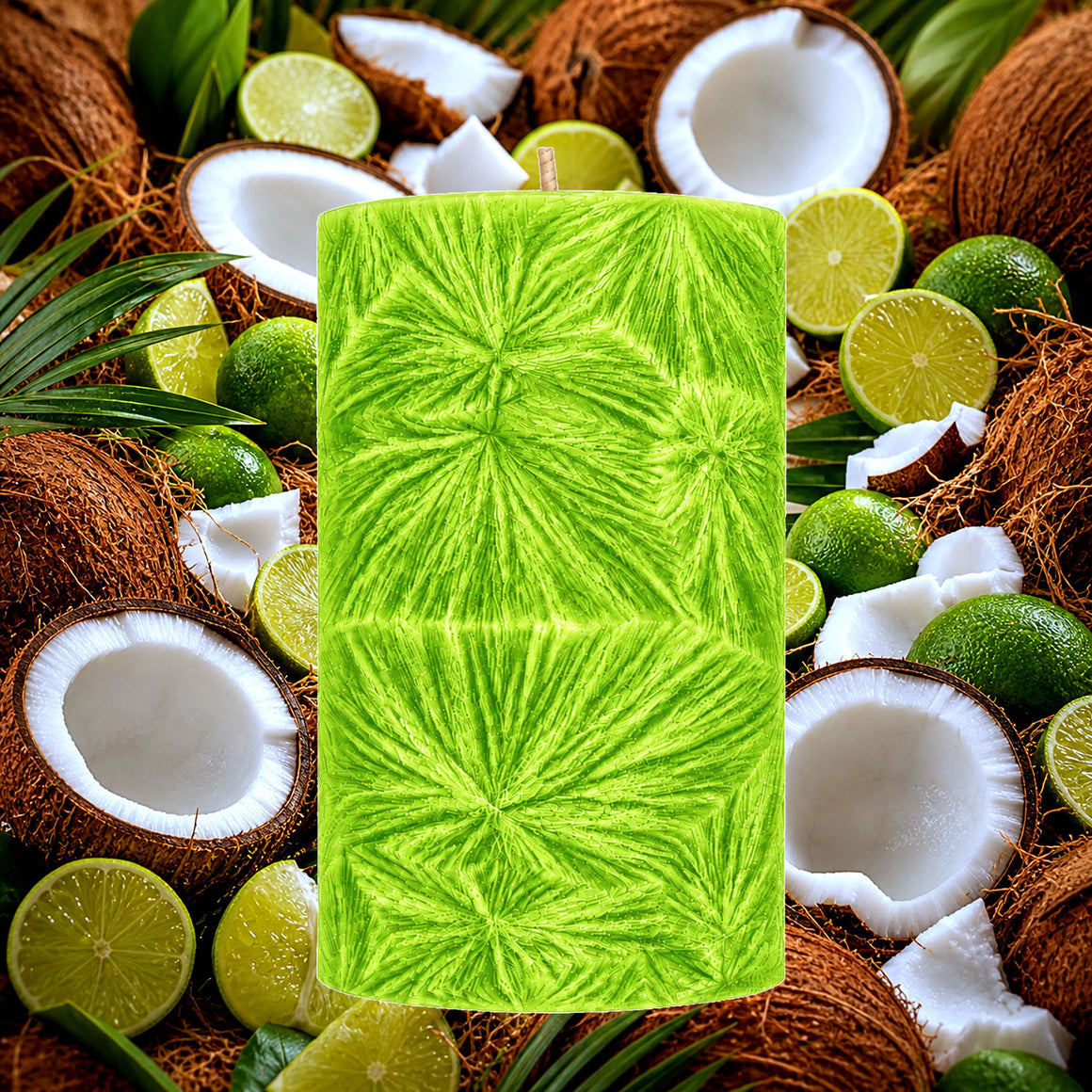 Coconut & Lime Pillar Candle