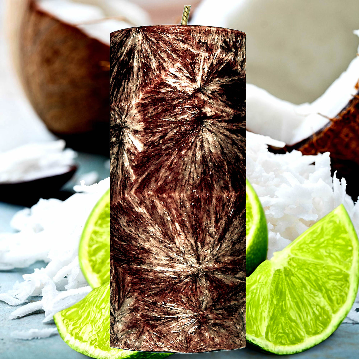 Coconut & Lime Pillar Candle – Plant-Based, Eco-Friendly, Vegan, Cruelty Free