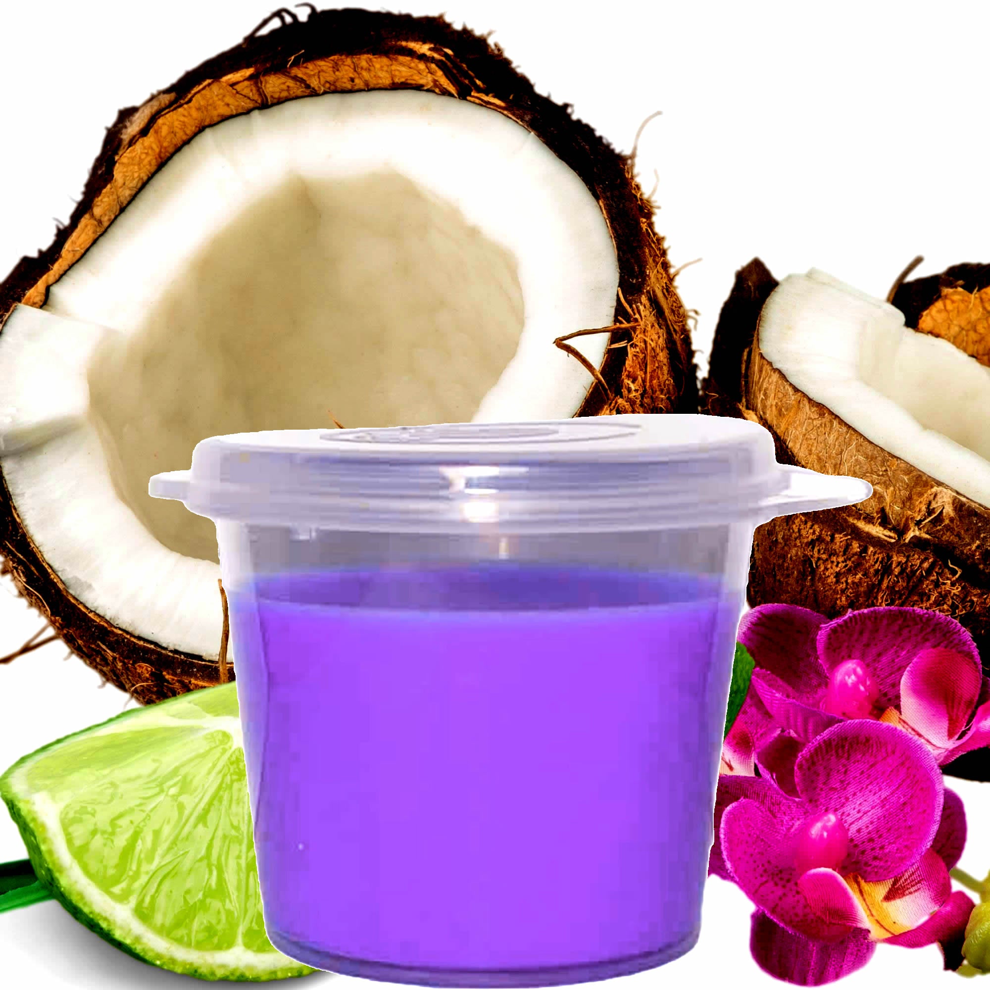 Coconut Lime Verbena eco soy wax melts – vegan, cruelty-free featuring fresh citrus lemon and floral verbena with coconut, handmade in Australia.