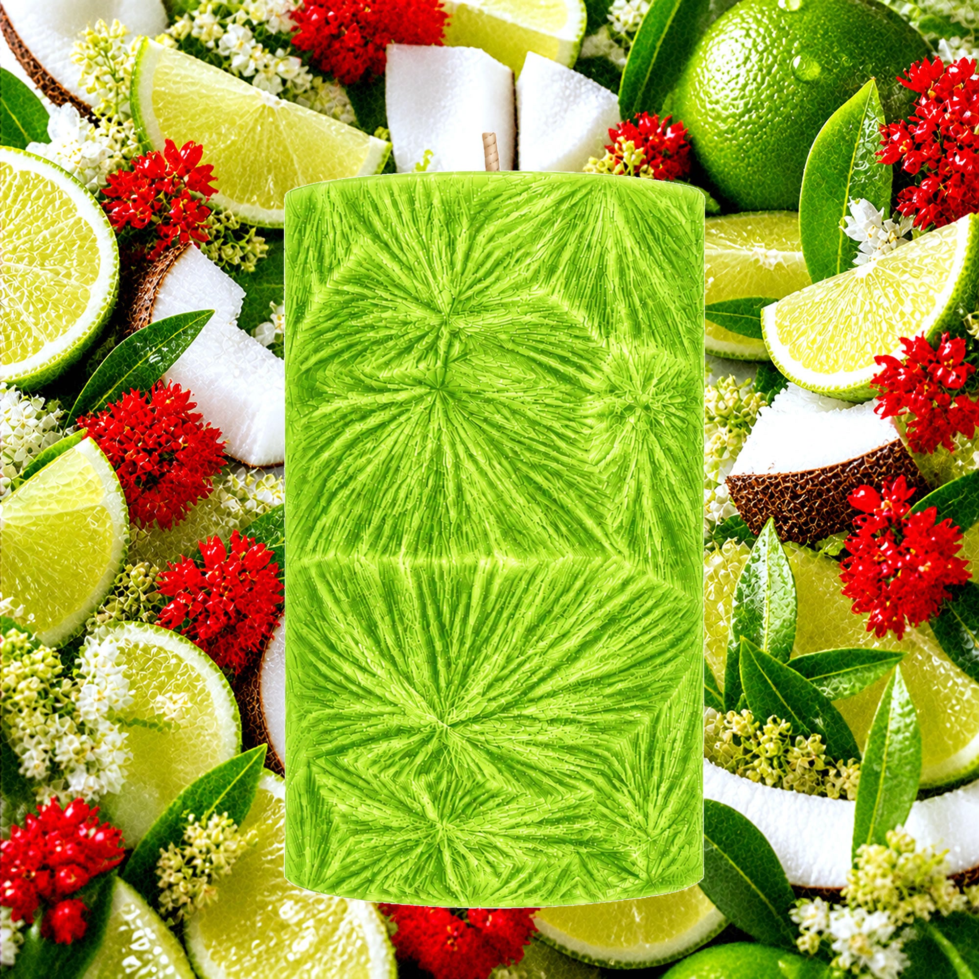 Coconut Lime Verbena Pillar Candle