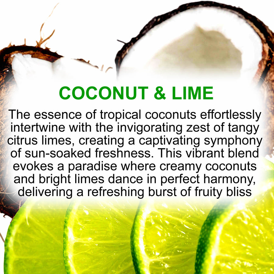 Coconut & Lime Fragrance Oil – Candle, Soap & Craft Making – Vegan & Cruelty-Free